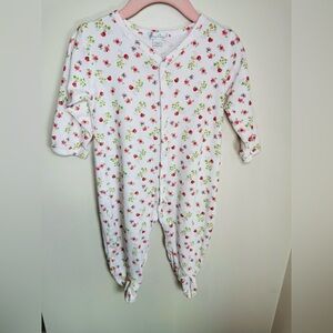 Kissy Kissy Floral Print Footie Size 9M